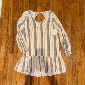 Altar'd State Black and White Striped Top